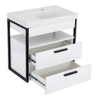 Gabinete para Banheiro com Cubaa 60x60x38cm Branco Quadri Sensea