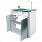 Gabinete para Banheiro com Cuba 62cm Incolor Classic Cris Metal