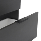 Gabinete para Banheiro com Cuba 65cm Stone Matte Black Cube Celite