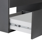 Gabinete para Banheiro com Cuba 65cm Stone Matte Black Cube Celite