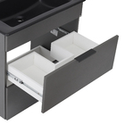 Gabinete para Banheiro com Cuba 65cm Stone Matte Black Cube Celite