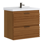 Gabinete para Banheiro com Cuba 66cm Freijó Isa Astral Design