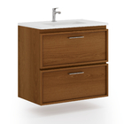 Gabinete para Banheiro com Cuba 70cm Freijó Senna Astral Design