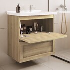 Gabinete para Banheiro com Cuba 70x66x40cm Nature Giovanna Astral Design