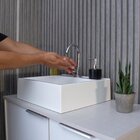 Gabinete Para Banheiro Com Cuba 80cm Em Mdf Firenze Branco