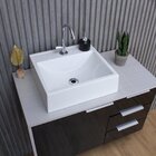 Gabinete Para Banheiro Com Cuba 80cm Em Mdf Firenze Preto