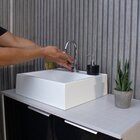 Gabinete Para Banheiro Com Cuba 80cm Em Mdf Firenze Preto