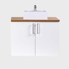 Gabinete Para Banheiro Com Cuba 80cm Mdf Freijo Paris - On Mó