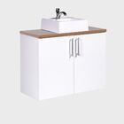 Gabinete Para Banheiro Com Cuba 80cm Mdf Freijo Paris - On Mó