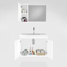 Gabinete Para Banheiro Com Cuba E Espelheira 60cm Clean  Avel