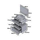 Gabinete Para Banheiro Com Cuba E Espelheira 60cm Safira  Pre