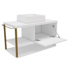 Gabinete Para Banheiro Com Cuba E Espelheira 80cm Urban Branc