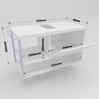 Gabinete Para Banheiro Com Cuba E Espelheira 80cm Urban Branc