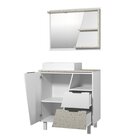 Gabinete Para Banheiro Com Cuba E Espelheira Com Led Prate Co