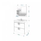 Gabinete Para Banheiro Com Cuba E Espelheira Denver Mgm Móvei