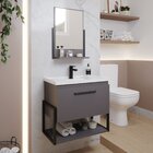 Gabinete Para Banheiro Com Cuba E Espelheira Istambul  Titani