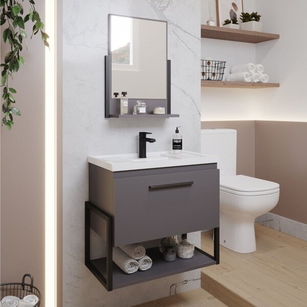 Gabinete Para Banheiro Com Cuba E Espelheira Istambul  Titani