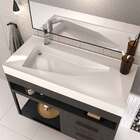 Gabinete Para Banheiro Com Cuba E Espelheira New Plus Carbono