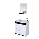 Gabinete Para Banheiro Com Cuba E Espelheira Verona  Preto