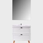 Gabinete Para Banheiro Com Cuba E Espelho Com Led 80cm Retro