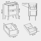 Gabinete Para Banheiro Com Cuba E Espelho Organico 60cm Retro