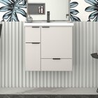 Gabinete Para Banheiro Com Cuba Em Márimore Sintético 59,6cm