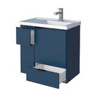 Gabinete Para Banheiro Com Cuba Em Márimore Sintético 59,6cm