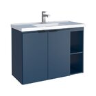 Gabinete Para Banheiro Com Cuba Em Mármore Sintético 80cm Ast