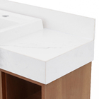 Gabinete com Cuba Embutida Lateral 60cm Marrom Mila Darabas Agardi