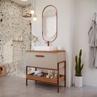 Gabinete Para Banheiro Com Cuba Hana Espresso Móveis Cappucci