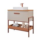 Gabinete Para Banheiro Com Cuba Hana Espresso Móveis Cappucci