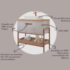 Gabinete Para Banheiro Com Cuba Hana Espresso Móveis Cimento