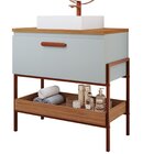 Gabinete Para Banheiro Com Cuba Hana Espresso Móveis Pistache