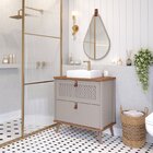 Gabinete Para Banheiro Com Cuba Mily Espresso Móveis Cappucci