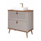 Gabinete Para Banheiro Com Cuba Mily Espresso Móveis Cappucci