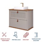 Gabinete Para Banheiro Com Cuba Mily Espresso Móveis Cappucci