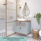 Gabinete Para Banheiro Com Cuba Mily Espresso Móveis Pistache