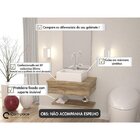 Gabinete Para Banheiro Com Cuba Q35 E Prateleira 605w Metrópo