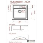 Gabinete Para Banheiro Com Cuba Q35 E Prateleira 605w Metrópo