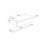 Gabinete Para Banheiro Com Cuba Q35 E Prateleira 605w Metrópo