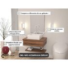 Gabinete Para Banheiro Com Cuba Q35 E Prateleira 605w Metrópo