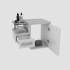 Gabinete Para Banheiro Com Cuba Quadrada Q32 E Espelheira Leg