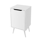 Gabinete Para Banheiro Com Espelheira 45cm Branco