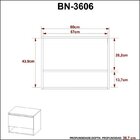 Gabinete Para Banheiro Com Espelheira Bn3608