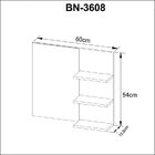 Gabinete Para Banheiro Com Espelheira Bn3608