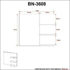 Gabinete Para Banheiro Com Espelheira Bn3608