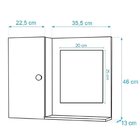 Gabinete Para Banheiro Com Espelheira E Cuba Itália Marrom/br