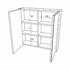 Gabinete Para Banheiro Com Espelheira Litto  Preto/amadeirado