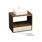 Gabinete para Banheiro com Espelho 50x60x40cm Molinara Cairo Venturi