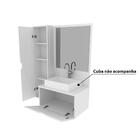 Gabinete Para Banheiro Com Espelho - Branco